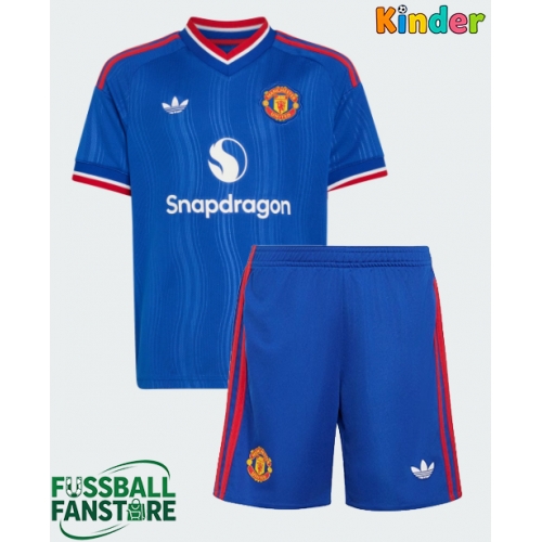 Manchester United Bryan Mbeumo #19 Replik Auswärtstrikot Kinder 2026-27 Kurzarm (+ Kurze Hosen)